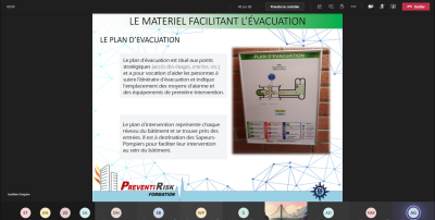 Formation évacuation incendie à distance - PREVENTIRISK - Paris La Défense