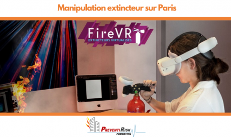 formation extincteur - manipulation extincteur - paris - unité mobile incendie - camion feu - réalité virtuelle - formation incendie - EPIVI - PTIVR - FIREVR