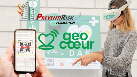 Ce partenariat vise à équiper les entreprises clientes de PREVENTIRISK de l’application GEOCOEUR et à former leurs salariés aux gestes de premiers secours.