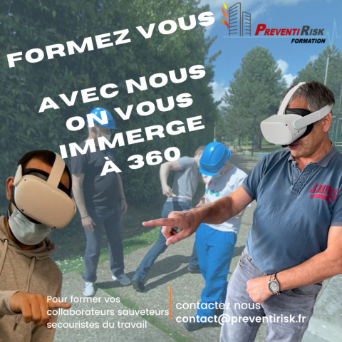 La réalité virtuelle en formation SST avec PREVENTIRISK sur Paris La Défense