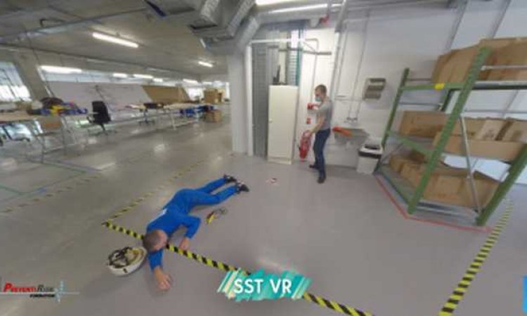  La formation sst en réalité virtuelle en immersion dans une situation d'accident à 360 - PREVENTIRISK - Paris La Défense