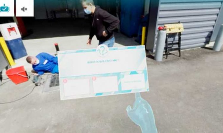  La formation des sauveteurs secouristes du travail en réalité virtuelle au plus proche de la réalité pour un atelier journée sécurité - PREVENTIRISK - Paris La Défense