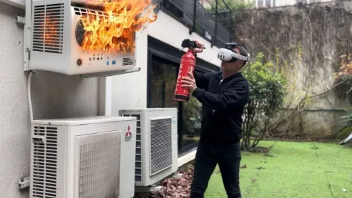 La FIESTA, une révolution pour la formation incendie grâce à la réalité augmentée !, Paris La Défense, PREVENTIRISK