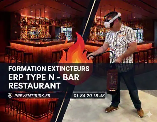 Formation incendie ERP type N - Bar Restaurant, Paris La Défense, PREVENTIRISK