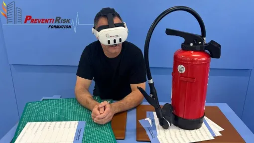 Formation Incendie en Réalité Virtuelle pour 200 personnes, Paris La Défense, PREVENTIRISK