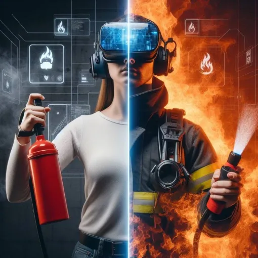 La différence entre la Réalité Virtuelle et la Réalité Augmentée en Formation Incendie, Paris La Défense, PREVENTIRISK