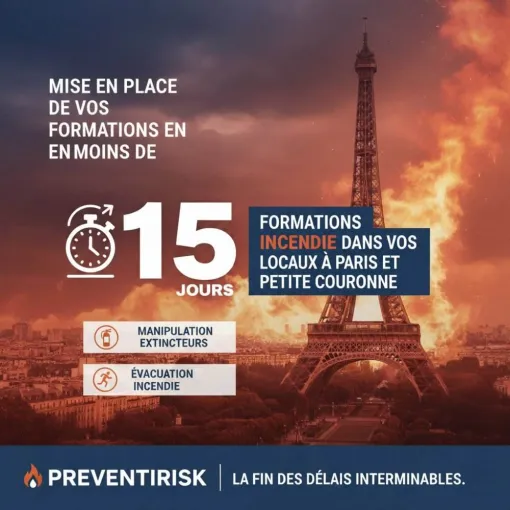 Formation Evacuation Incendie à Paris en moins de 15 jours, Paris La Défense, PREVENTIRISK