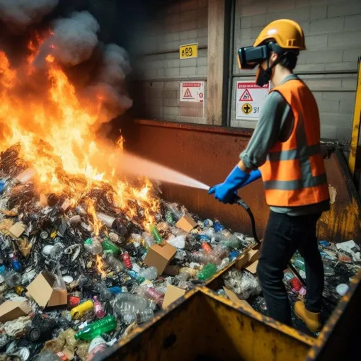 Formation incendie en réalité virtuelle pour PAPREC, Paris La Défense, PREVENTIRISK
