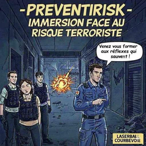 Formation Risque Terroriste & Gestion de Nombreuses Victimes à Courbevoie, Paris La Défense, PREVENTIRISK