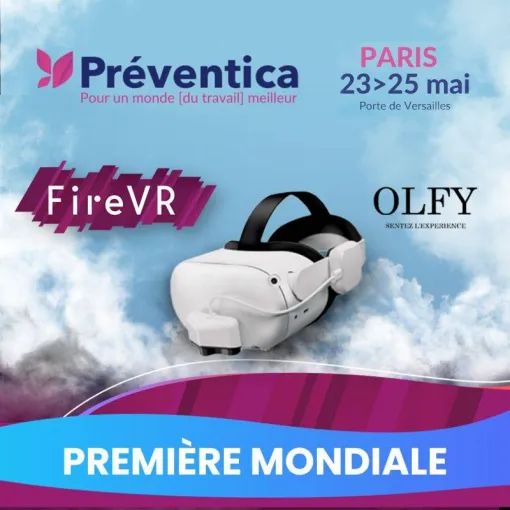 Et si on ajoutait l'odeur de fumée à FIREVR sur PREVENTICA Paris 2023 !?, Paris La Défense, PREVENTIRISK