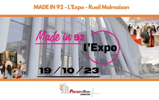 PREVENTIRISK Met en Lumière la Sécurité au "MADE IN 92 L'EXPO" à Rueil Malmaison, Paris La Défense, PREVENTIRISK