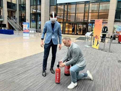 L'incendie en réalité augmentée au cœur de l'Union européenne, Paris La Défense, PREVENTIRISK