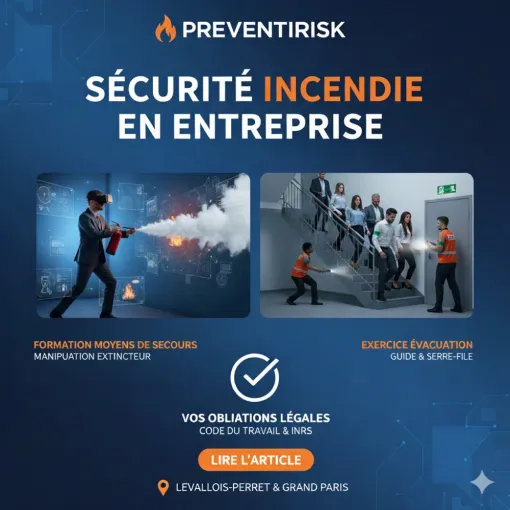 Formation Incendie et Exercice d’Évacuation : Le Guide Complet pour l'Employeur, Paris La Défense, PREVENTIRISK