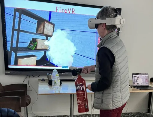 Risque incendie - réalité virtuelle - Courbevoie La Défense, Paris La Défense, PREVENTIRISK