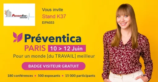 PREVENTIRISK au Salon PREVENTICA Paris 2025 – Stand K37, Paris La Défense, PREVENTIRISK