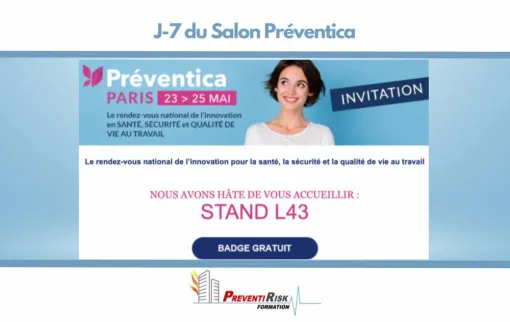 J-7 du Salon Préventica à Paris-Porte de Versailles, Paris La Défense, PREVENTIRISK