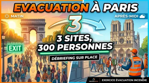 exercice évacuation incendie sur paris