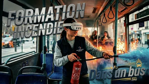 formation incendie dans un bus