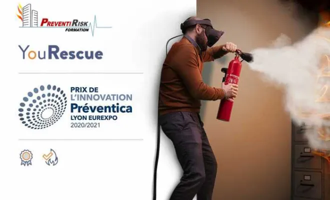 La formation incendie en réalité virtuelle au plus proche de la réalité, Paris La Défense, PREVENTIRISK