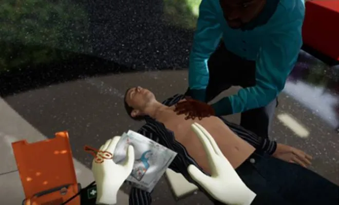 Atelier massage cardiaque avec réalité virtuelle, Paris La Défense, PREVENTIRISK