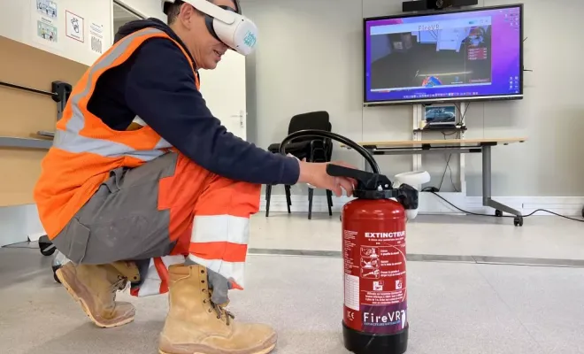 Formation Manipulation Extincteurs - réalité augmentée, Paris La Défense, PREVENTIRISK
