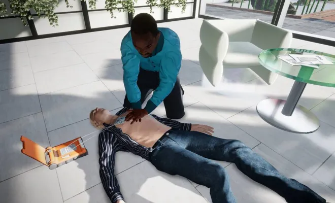 Atelier massage cardiaque avec réalité virtuelle, Paris La Défense, PREVENTIRISK