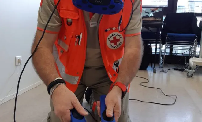 Atelier massage cardiaque avec réalité virtuelle, Paris La Défense, PREVENTIRISK